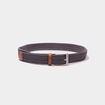 Ceinture tressée gris homme