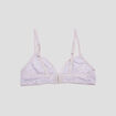 Lot 2 brassières coton sans coques gris clair fille