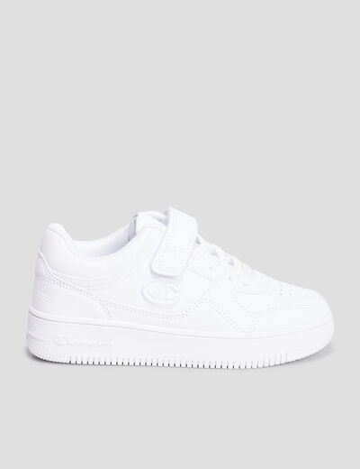 Tennis à lacets Champion Rebound blanc garçon