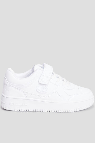 Tennis à lacets Champion Rebound blanc garçon