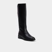 Bottes hautes petit talon noir femme