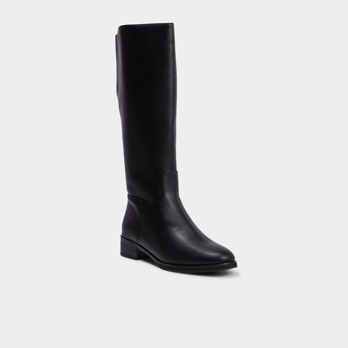 Bottes hautes petit talon noir femme