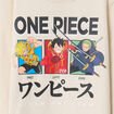 T-shirt manches longues One Piece ecru garçon