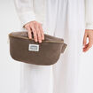 Sac banane bandoulière ajustable gris foncé femme