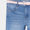 Short droit en jean ceinture tressée denim double stone fille