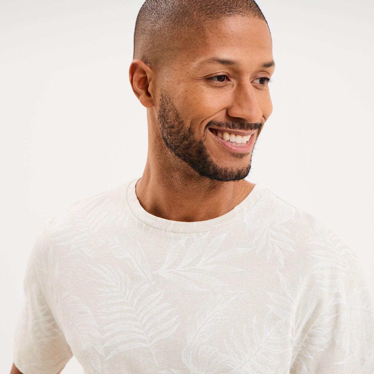 T-shirt manches courtes col rond gris homme