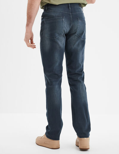 Jeans straight 5 poches Liberto bleu gris homme