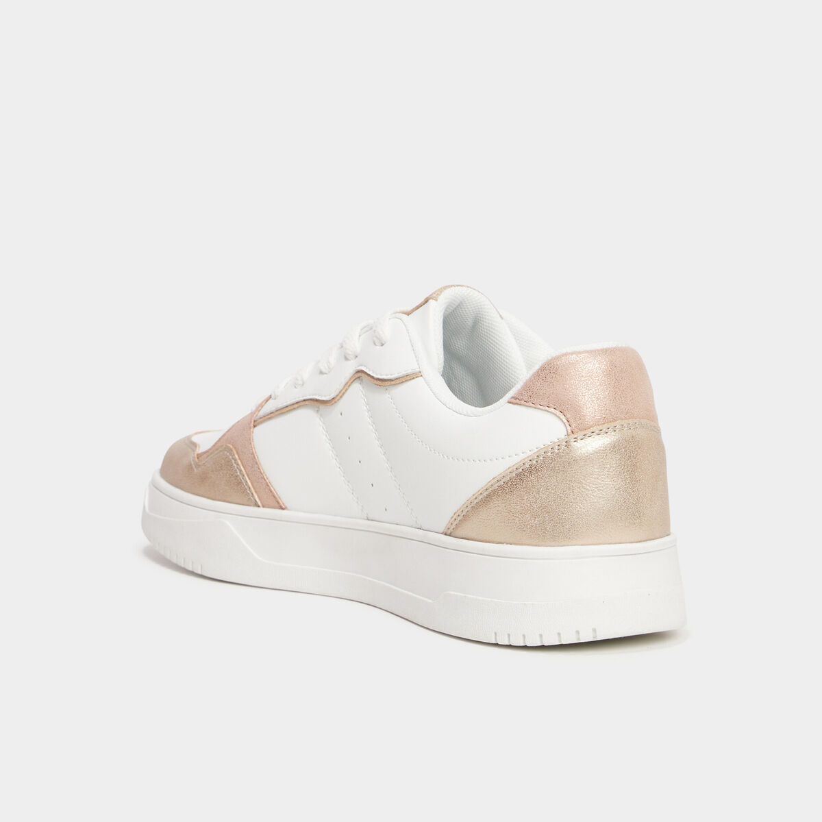 Tennis basses à lacets Creeks rose femme