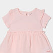 Ensemble tunique et legging gaze coton rose clair bébé fille