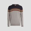 Pull manches longues gris homme