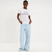 T-shirt EVJF oversize coton blanc femme