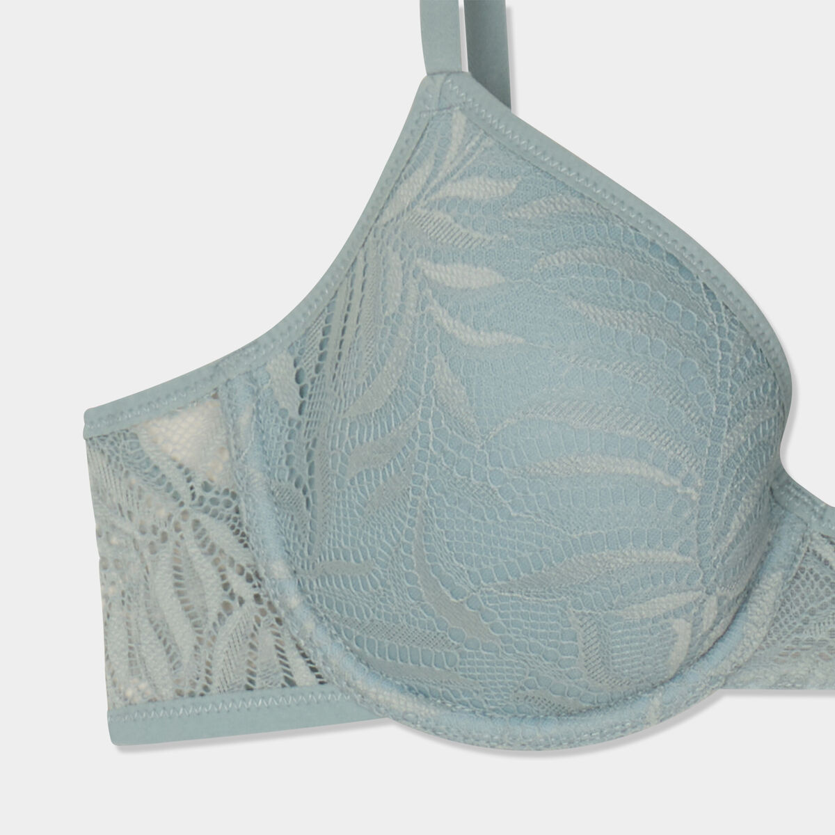 Lot 2 soutiens-gorge corbeille dentelle vert clair femme