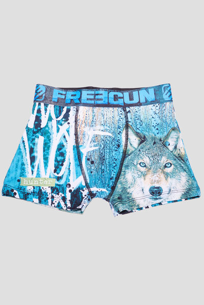 Boxer Freegun bleu garçon
