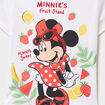 T-shirt coton manches courtes Minnie blanc fille