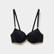 Soutien-gorge corbeille padd&eacute; noir femme