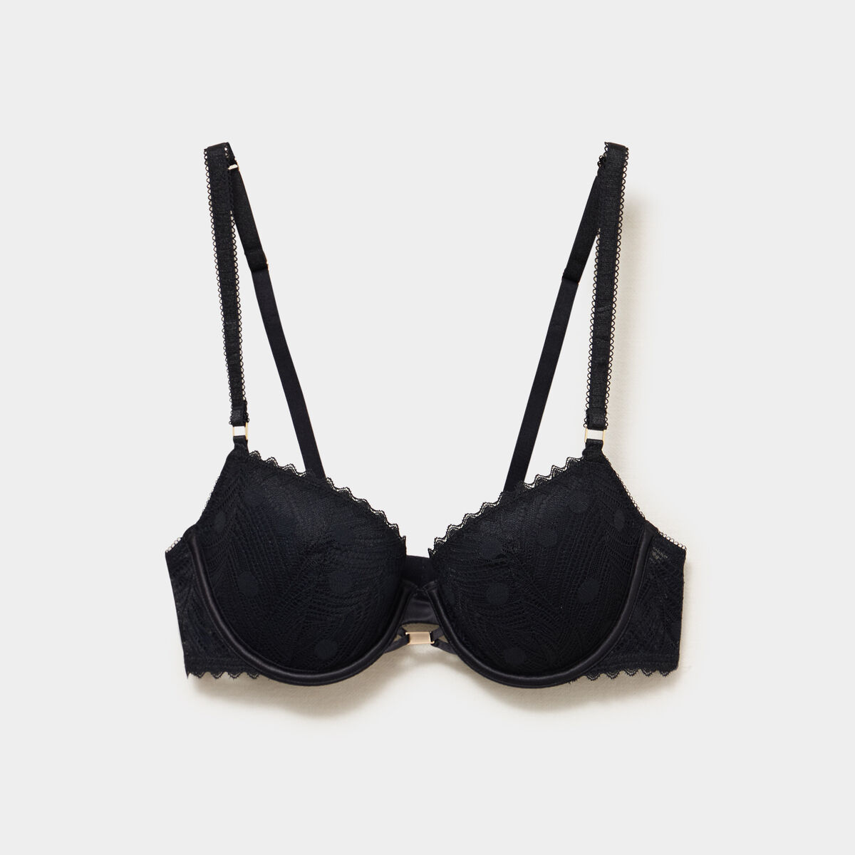 Soutien-gorge corbeille padd&eacute; noir femme