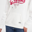 Sweat &agrave; capuche hoodie blanc femme