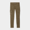Pantalon cargo skinny 7/8ème Liberto marron foncé femme