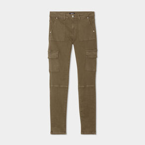 pantalon cargo skinny 78eme liberto marron fonce femme Pantalon cargo skinny 7/8ème Liberto marron foncé femme