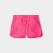Short avec taille élastiquée rose fushia femme