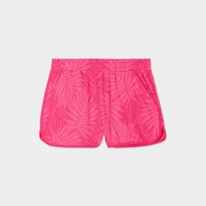 short avec taille elastiquee rose fushia femme Short avec taille élastiquée rose fushia femme