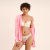 Soutien-gorge corbeille padd&eacute; dentelle blanc femme