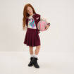 T-shirt à sequins manches longues coton ivoire fille