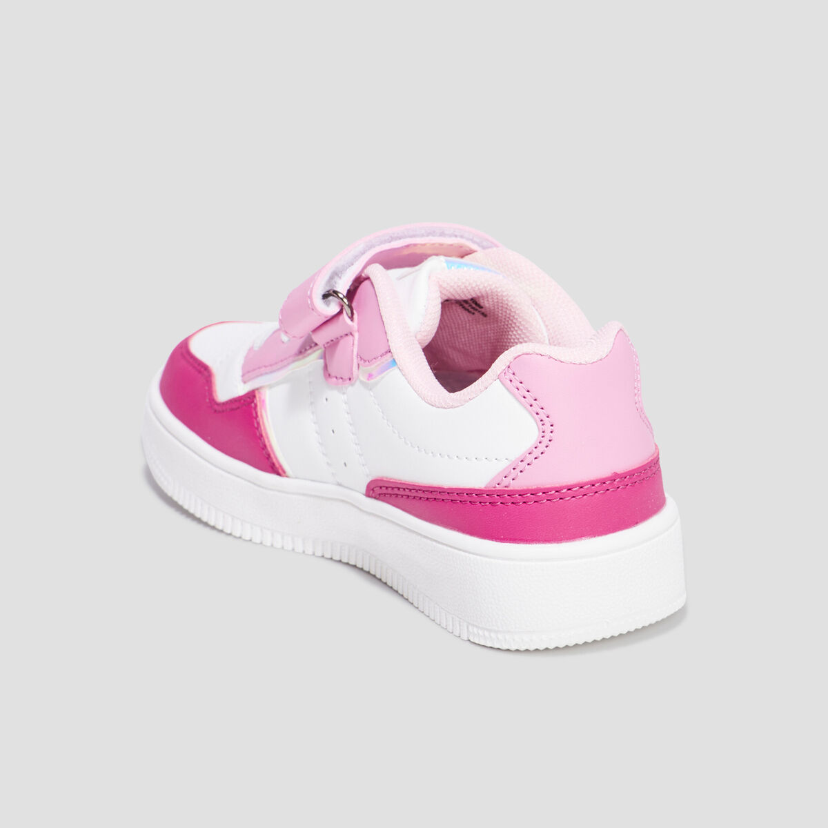 Tennis basses à scratchs Creeks Iconic rose fille