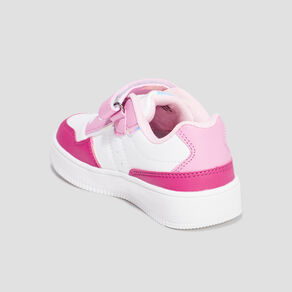 Tennis basses à scratchs Creeks Iconic rose fille