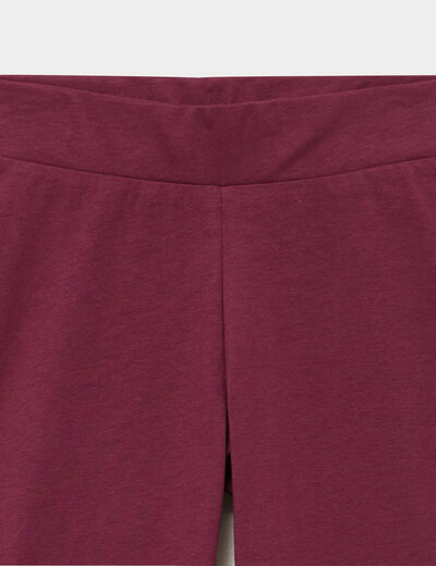 Legging taille &eacute;lastiqu&eacute;e Kappa bordeaux fille