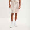 Bermuda droit coton blanc homme