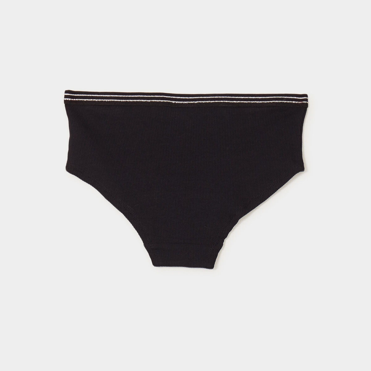 Lot 3 shortys c&ocirc;tel&eacute;s coton noir fille