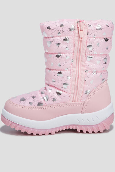 Bottes de neige rose fille
