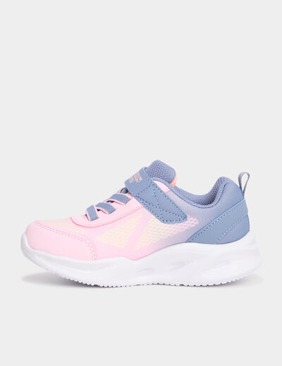 Baskets semelles lumineuses Skechers violet clair fille