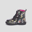 Bottines vernies à lacets multicolore bébé fille