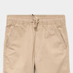 Pantalon battle taille &eacute;lastiqu&eacute;e coton beige gar&ccedil;on