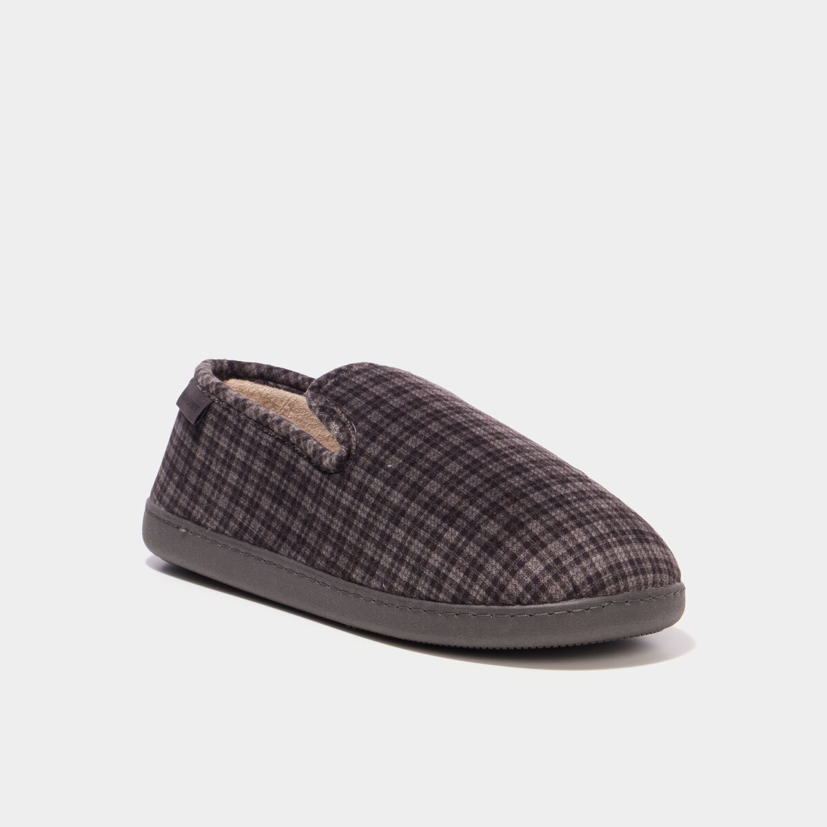 Chaussons fourr&eacute;s Isotoner gris homme