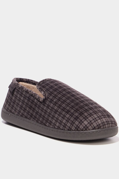 Chaussons fourr&eacute;s Isotoner gris homme
