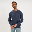 Pull col rond manches longues bleu homme