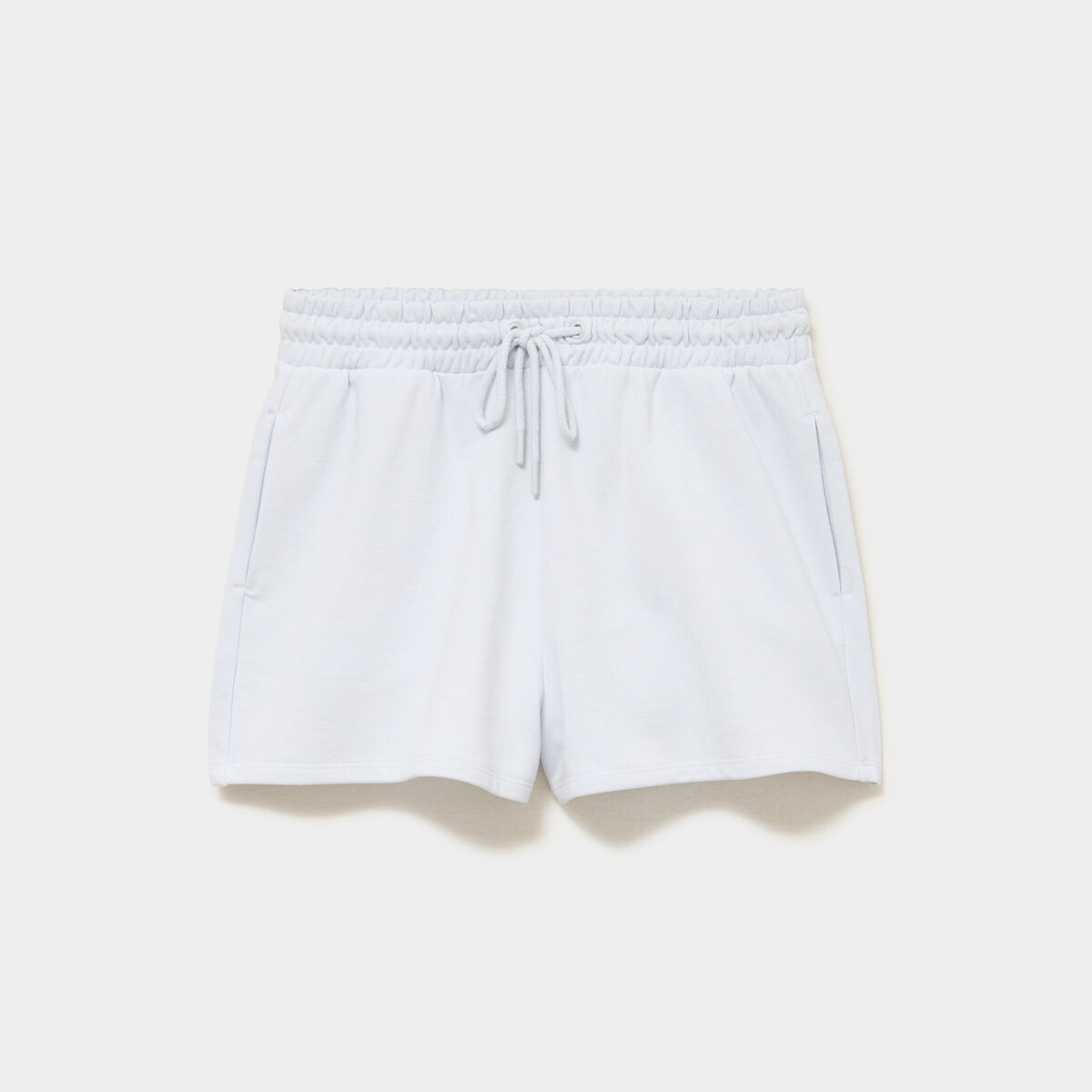 Short de jogging molletonn&eacute; ajust&eacute; bleu clair femme