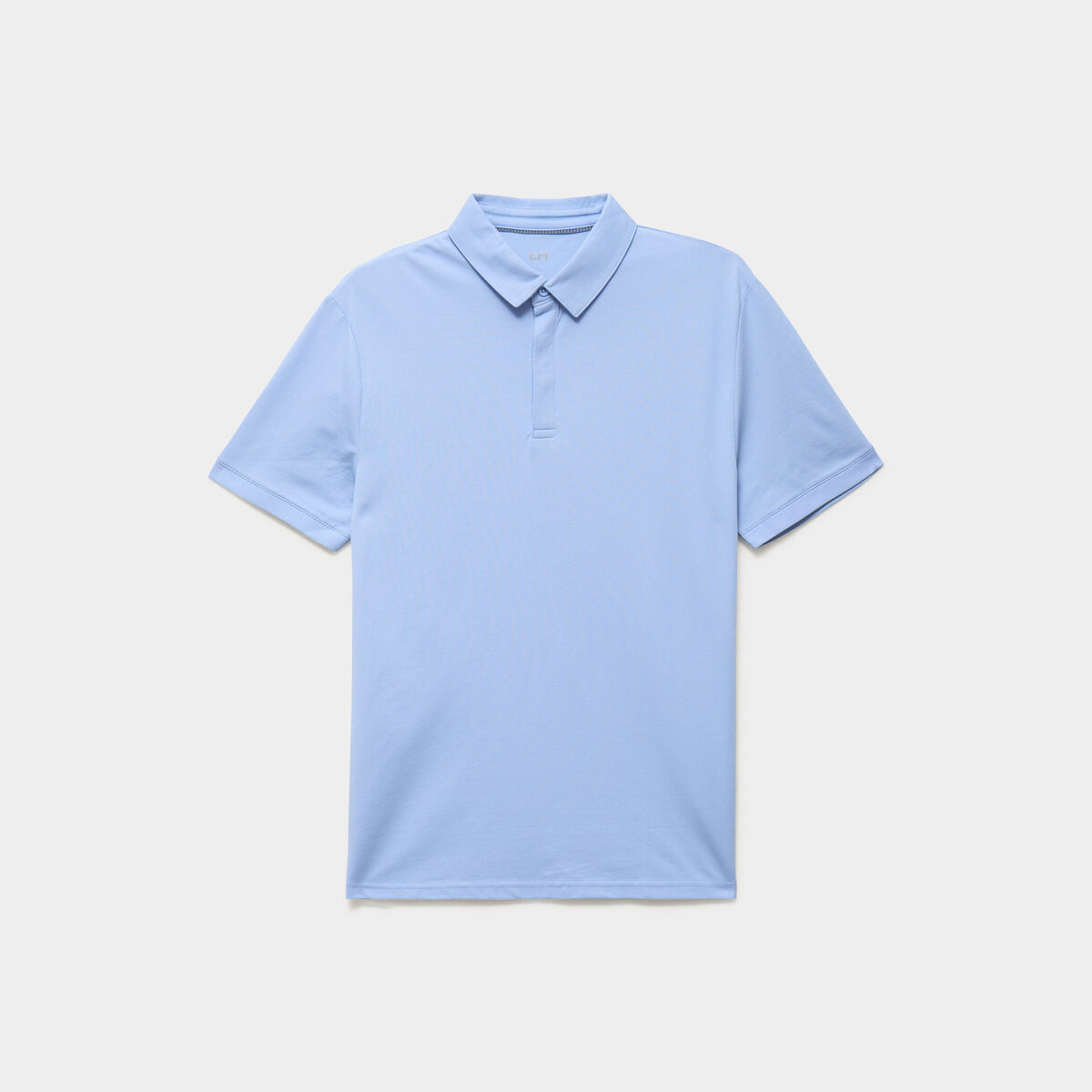 Polo manches courtes bleu ciel homme