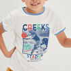 T-shirt manches courtes Creeks ivoire garçon