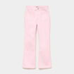 Pantalon bootcut twill 4 poches rose clair fille