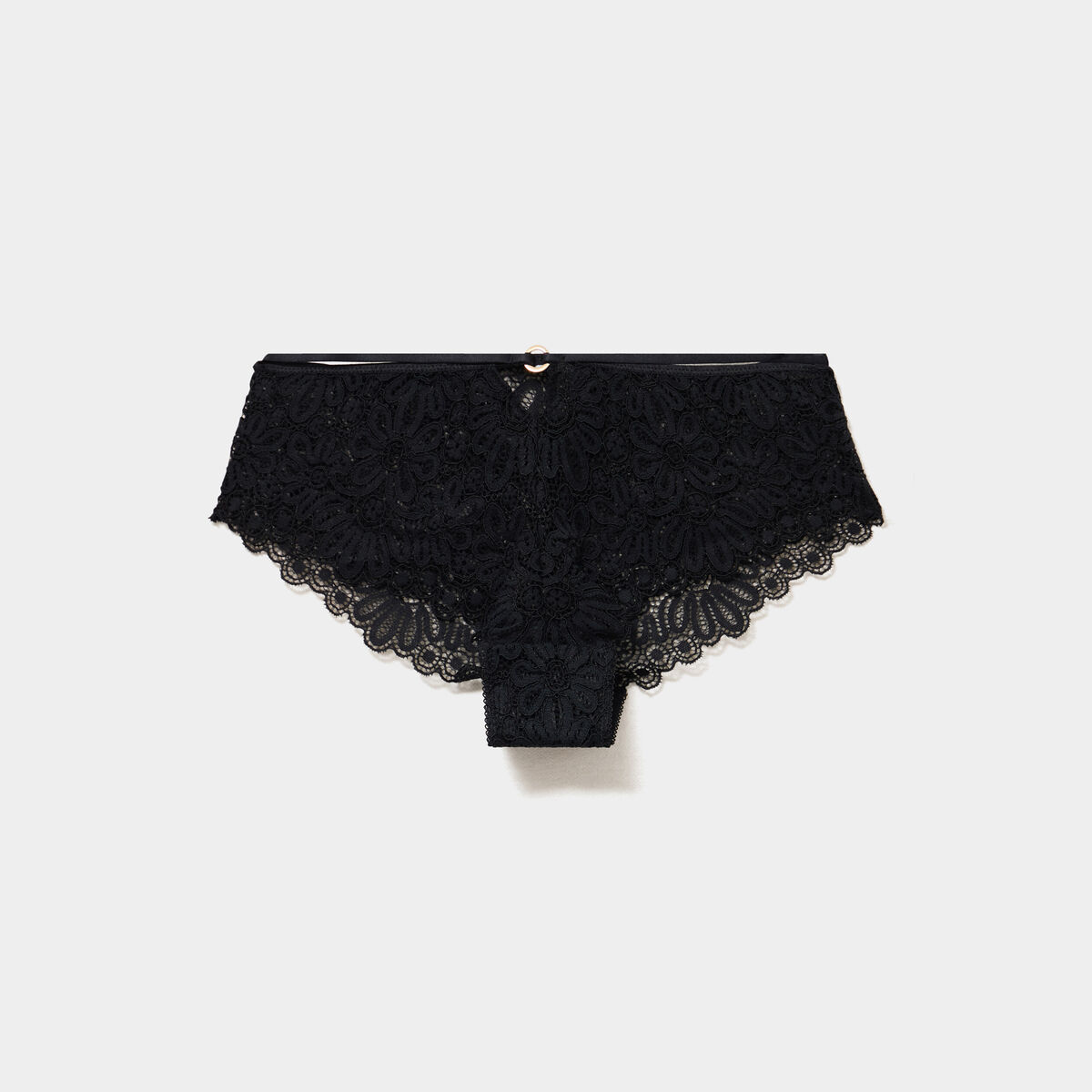 Shorty en dentelle noir femme