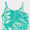 Robe longue à bretelles vert fille