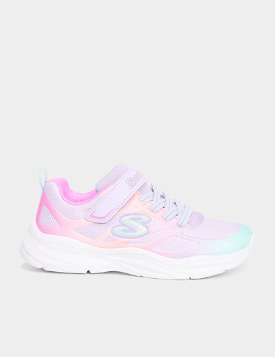 Baskets running lavables Skechers violet fille