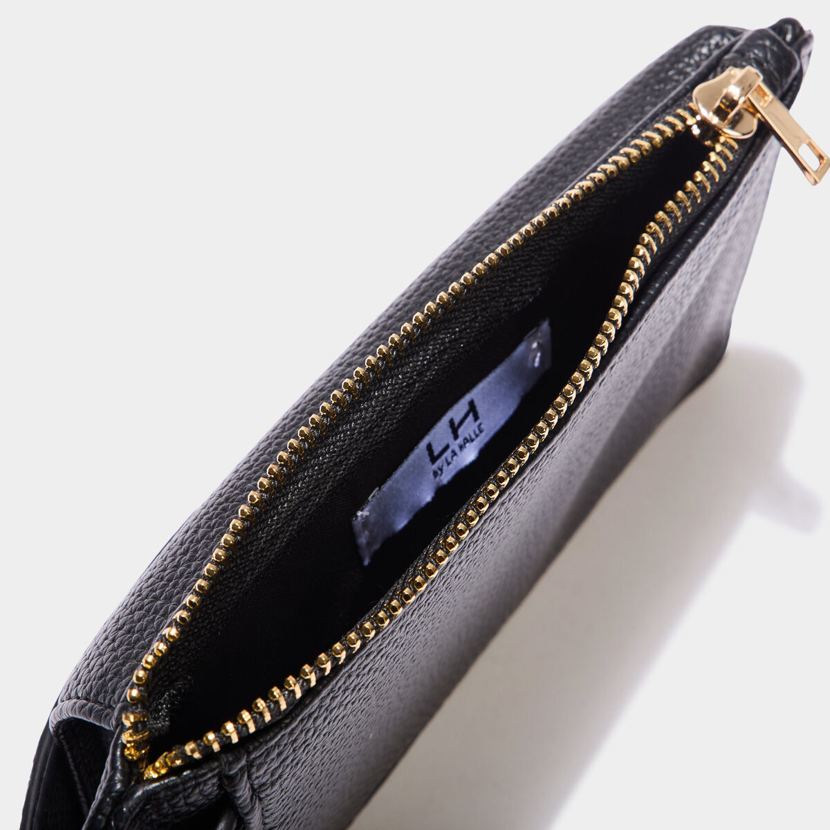 Sac pochette de t&eacute;l&eacute;phone noir femme