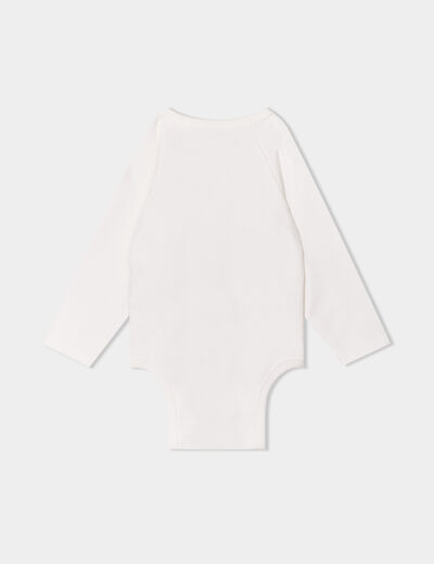 Ensemble 3 pièces body legging bonnet ecru bébé garçon