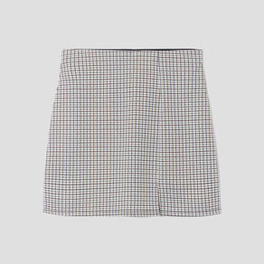 jupe courte droite avec fente beige femme Jupe courte droite avec fente beige femme