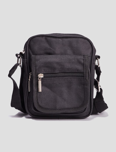 Sac à bandoulière avec poches noir homme